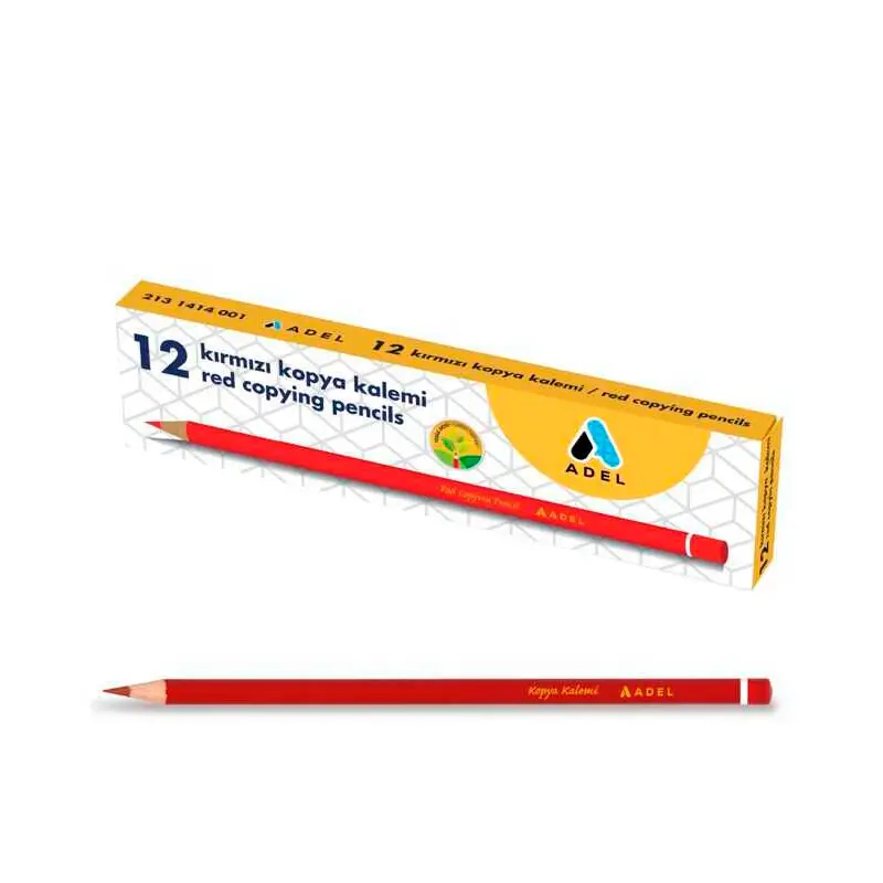 Adel 1414 Kırmızı Kopya Kalemi x 12 Li Kutu