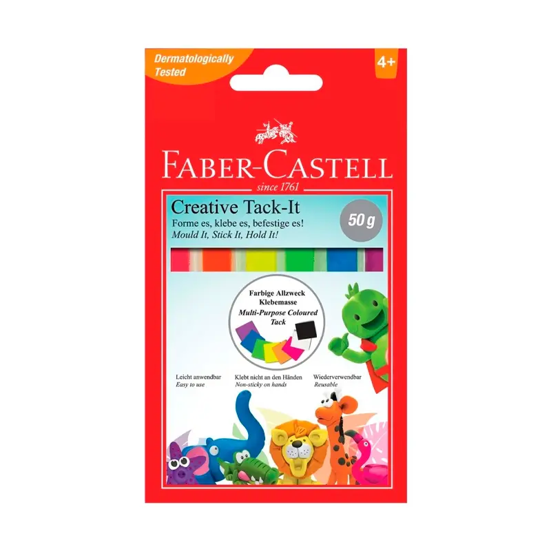 Faber-Castell Renkli Creative Tack-It Yapıştırıcı 50 Gr.